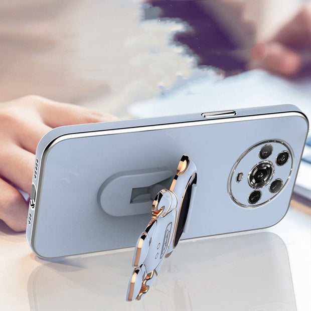 ▪️6D Plating Astronaut Phone Case with Stand