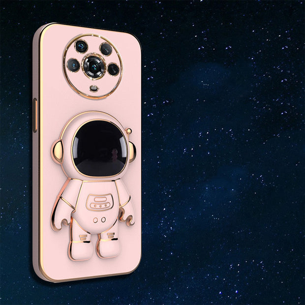 ▪️6D Plating Astronaut Phone Case with Stand