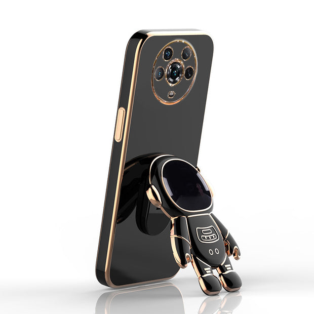 ▪️6D Plating Astronaut Phone Case with Stand