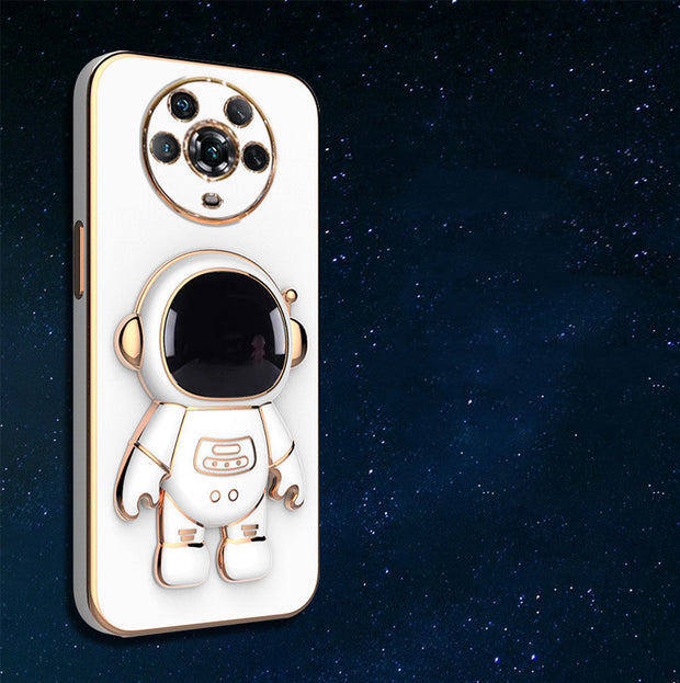 ▪️6D Plating Astronaut Phone Case with Stand