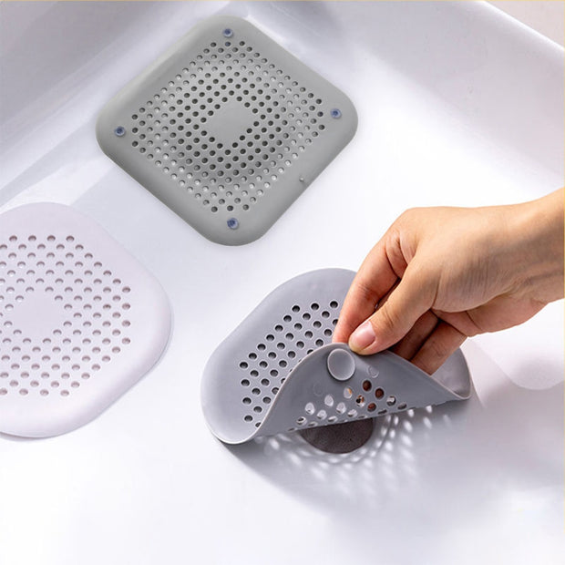 Silicone Hair Catcher Shower Drain Cover