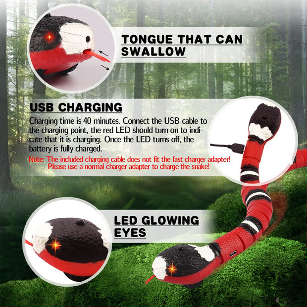 USB Rechargeable Snake Cat Toy