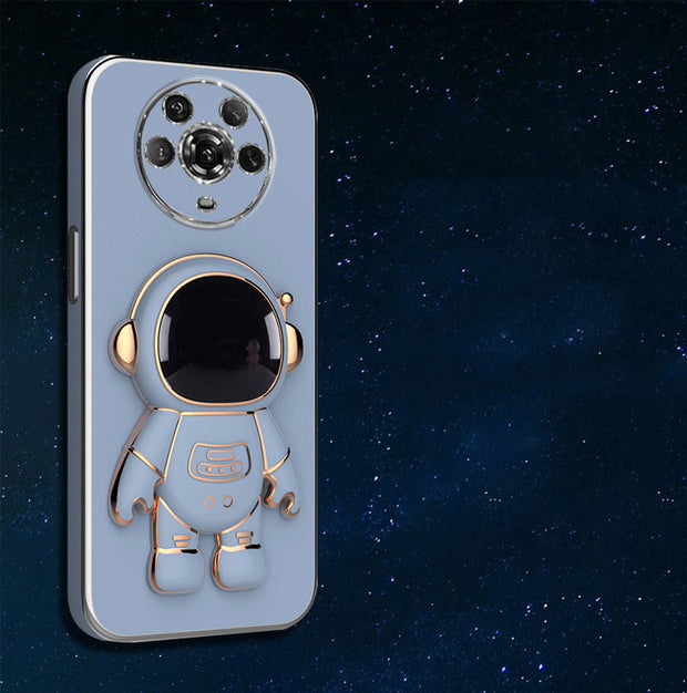 ▪️6D Plating Astronaut Phone Case with Stand